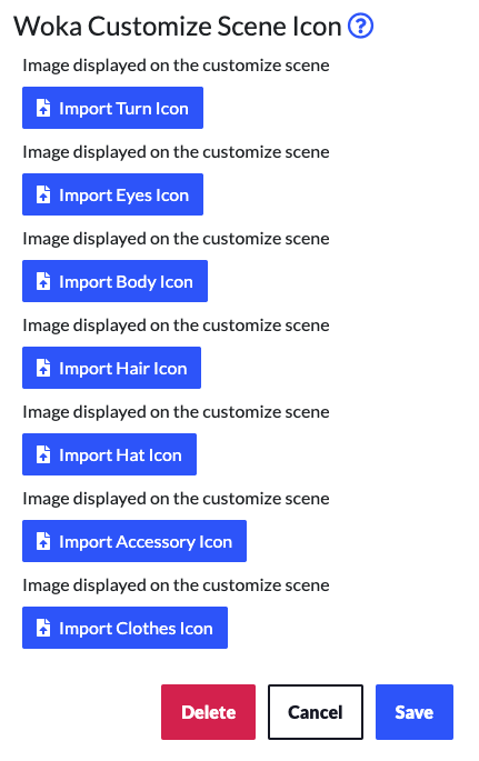 Screenshot of the &quot;edit your world&quot; - Selector of size of favicons.