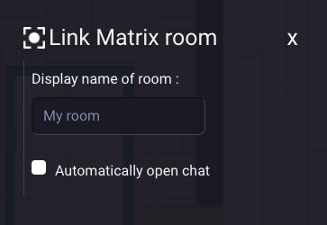 Matrix Chat Room